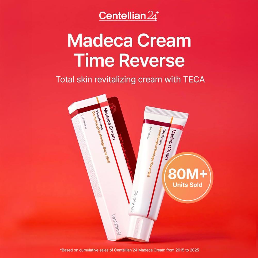 CENTELLIAN24 Крем Madeca Time Reverse (50мл) – Осветляющий антивозрастной крем для лица с TECA и пептидами, корейский