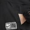 Nike Женская толстовка Dri-Fit Swoosh Fly с цифровым принтом и полумолнией, черные топы DX0562-010