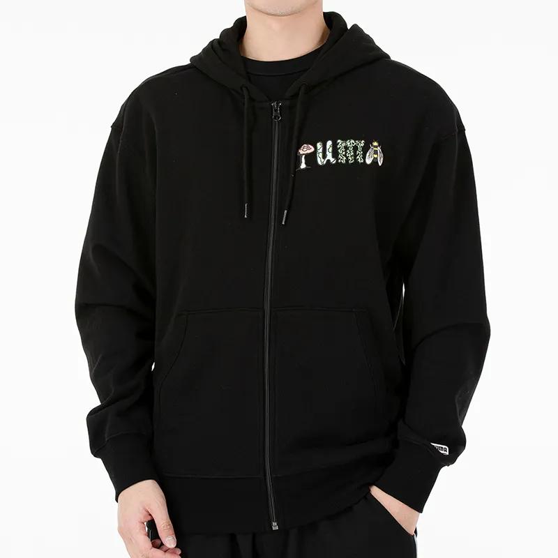 PUMA Jackets Men's Black Hooded Moderate Other (Unisex) Jackets 535178 01