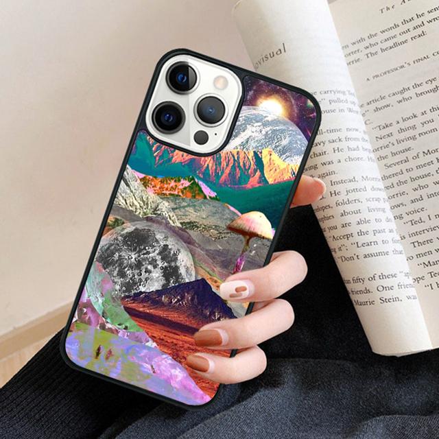 Психоделический чехол-задняя крышка для телефона с изображением инопланетянина, марсианина, НЛО для IPhone 18 17 Air 16 15 14 13 11 12 Pro Max Plus Fundas