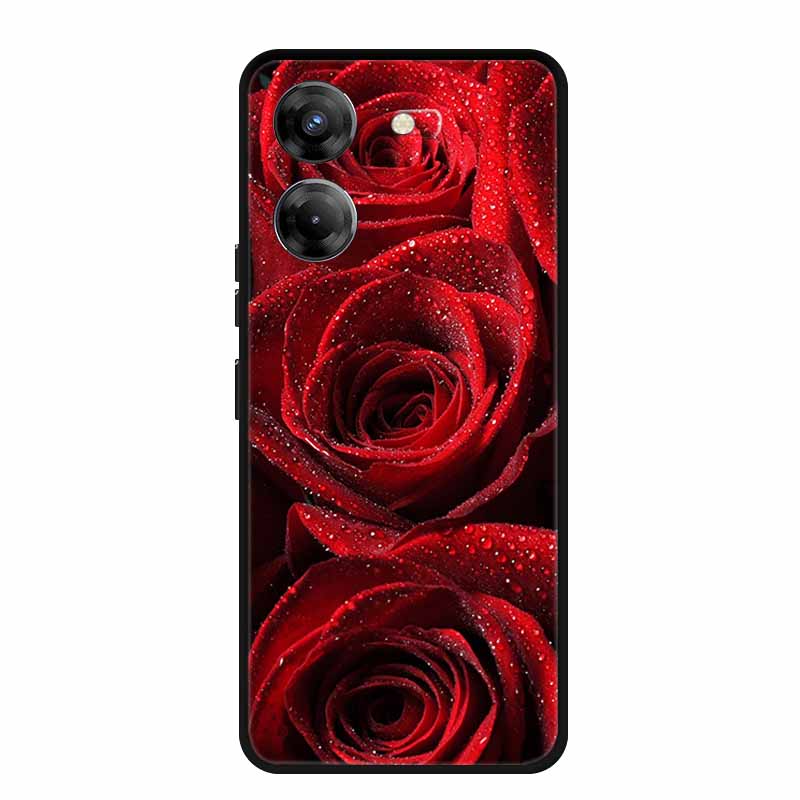 Чехол для телефона Tecno Pova 5 6.78" Coque Черный Бампер Силиконовый Мягкая Задняя Крышка Чехол Для Tecno Pova 5 Чехол Pova5 Funda Para Capa