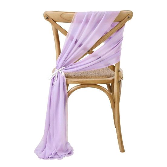 Шифоновые ленты на стулья, украшения для прохода на свадьбе, 9 футов, немнущаяся драпировочная ткань для церемонии, приема, вечеринки, банкетного украшения