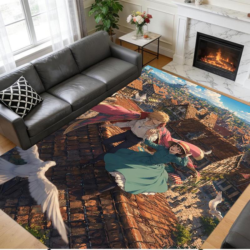 Crystal Velvet Rug Soft Non Slip Indoor Floor Mat Home DecorHowl's Moving Castle