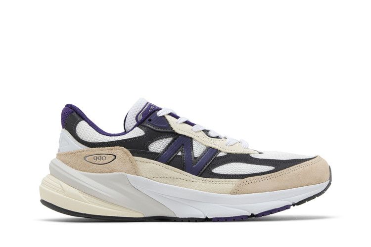 New Balance 990v6 MiUSA Teddy Santis Белый Черный Слива