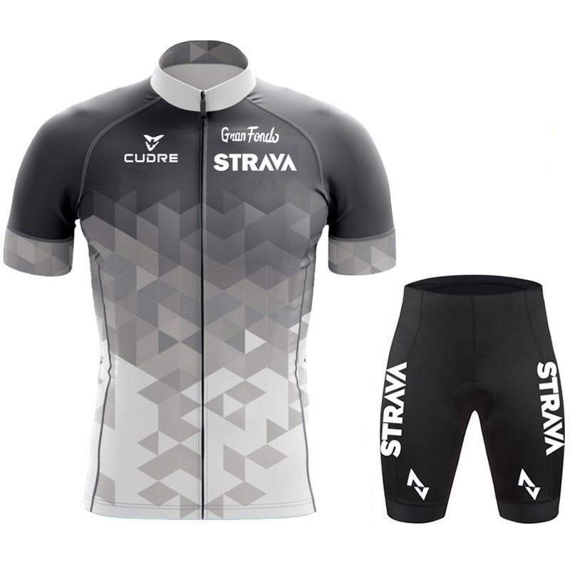 Strava Тур де Мужской костюм с коротким рукавом Ряд Велосипедная гонка Верх для езды