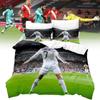 Printing Digital Football Bed Set Single Double King Duvet Cover Pillowcase