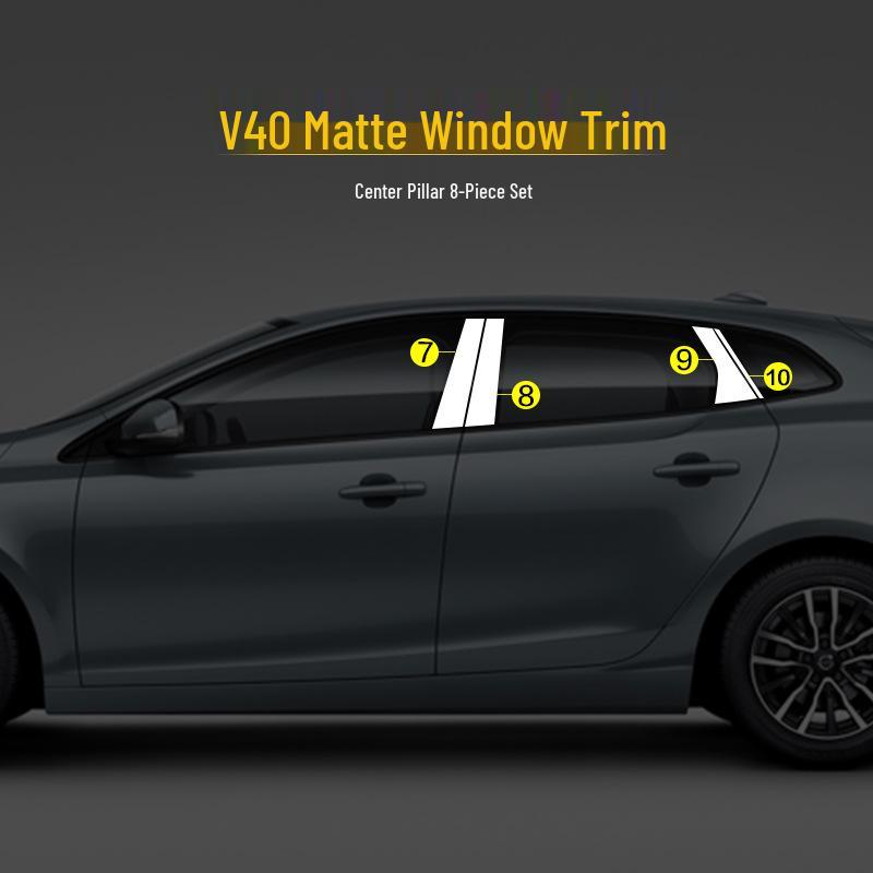 Volvo S60L/XC60/V40 Stainless Steel Window Trim & Decorative Strip