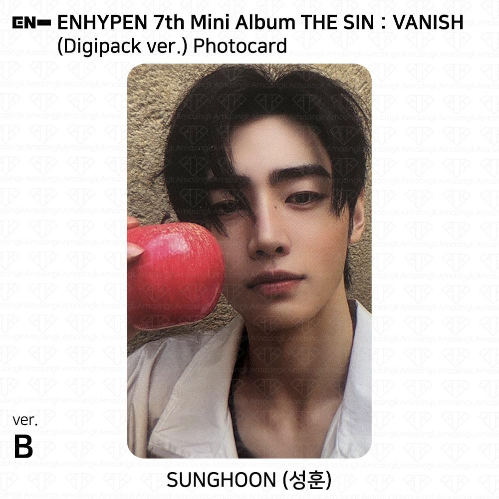 ENHYPEN 7-й мини-альбом THE SIN:VANISH Digipack версия. Фотокарточка KPOP K-POP