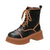 Women Boots New Platform Heel Mid Calf Boots Fashion Knight Boots for Women  Autumn Winter Elegant Thick Bottom Shoe