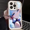 Чехол для телефона iPhone 17 Air 16E 15 16 Pro Max Genshin Impact Камисато Аяка Чехол 14 Plus 13 12 Mini Мягкий Силиконовый Fundas