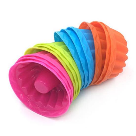 12 шт./компл. форма для кексов антипригарная форма для выпечки гибкая прочная силиконовая форма для торта, желе, кухонные гаджеты