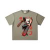 260 GSM Double Yarn 32 Count 100% Cotton Chainsaw Man V21 Denji Print Unisex Heavy Cotton T Shirt… More