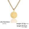  Vintage Masonic Pendant Necklace for Men Stainless Steel Freemason Energy Necklaces Gothic Religious Amulet Jewelry Gift