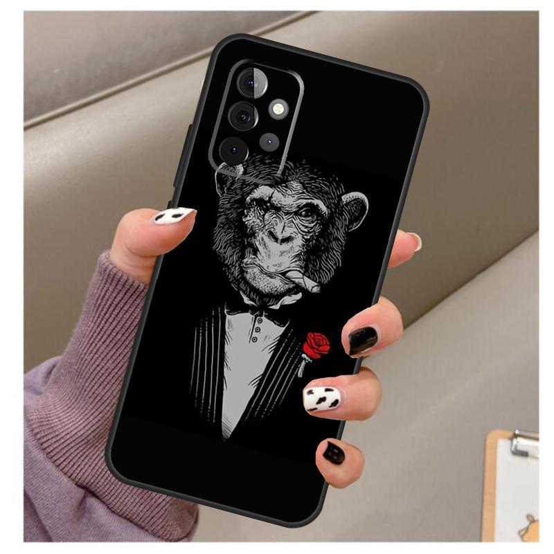 Man Suit Shirt Tie Case For Samsung Galaxy A34 A54 A14 A06 A16 A26 A36 A56 A12 A32 A52 A13 A33 A53 A15 A35 A55