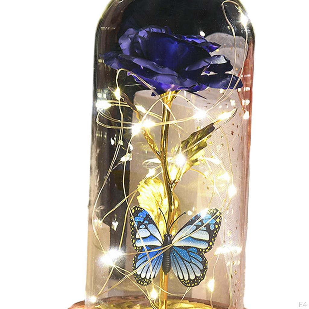 Хрустальный подарок в виде розы, украшение стола, ночник, подарки на день рождения, подарки для женщин