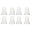 8pcs Hearing Aid Ear Tips 3 Layer Soft Silicone Replacement BTE ITE Pocket Hearing Aids Earplug