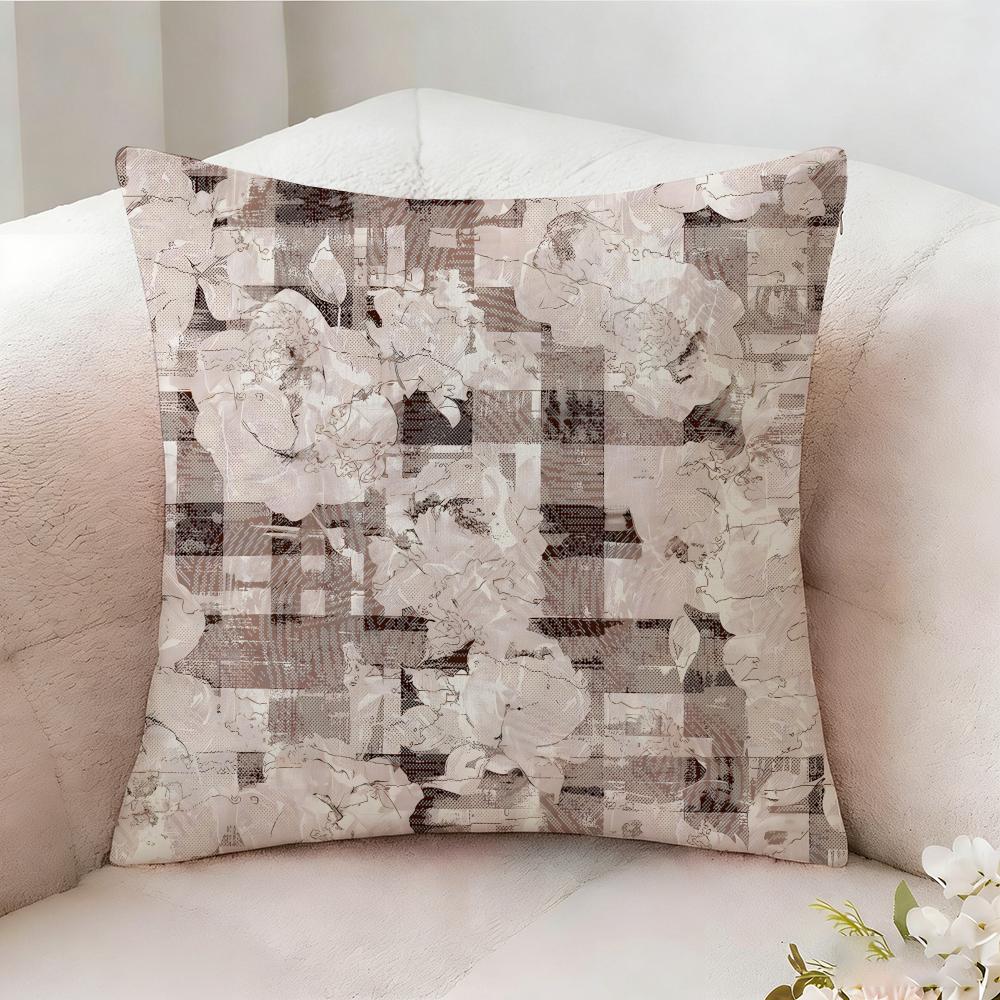 Retro Prints Pillow Case Pillowcase Doublesided Printed Sofa Cushion Bedroom Headboard Pillow
