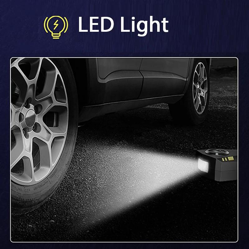 Автомобильный надувной насос, небольшой автомобильный портативный автомобиль с электрическими шинами, высокая мощность, 12 В, надувной насос, трубка насоса