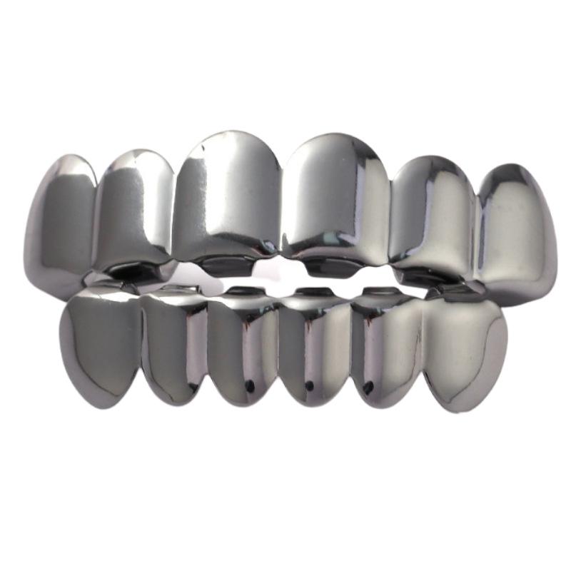 Позолоченные хип-хоп грилзы для зубов для мужчин и женщин