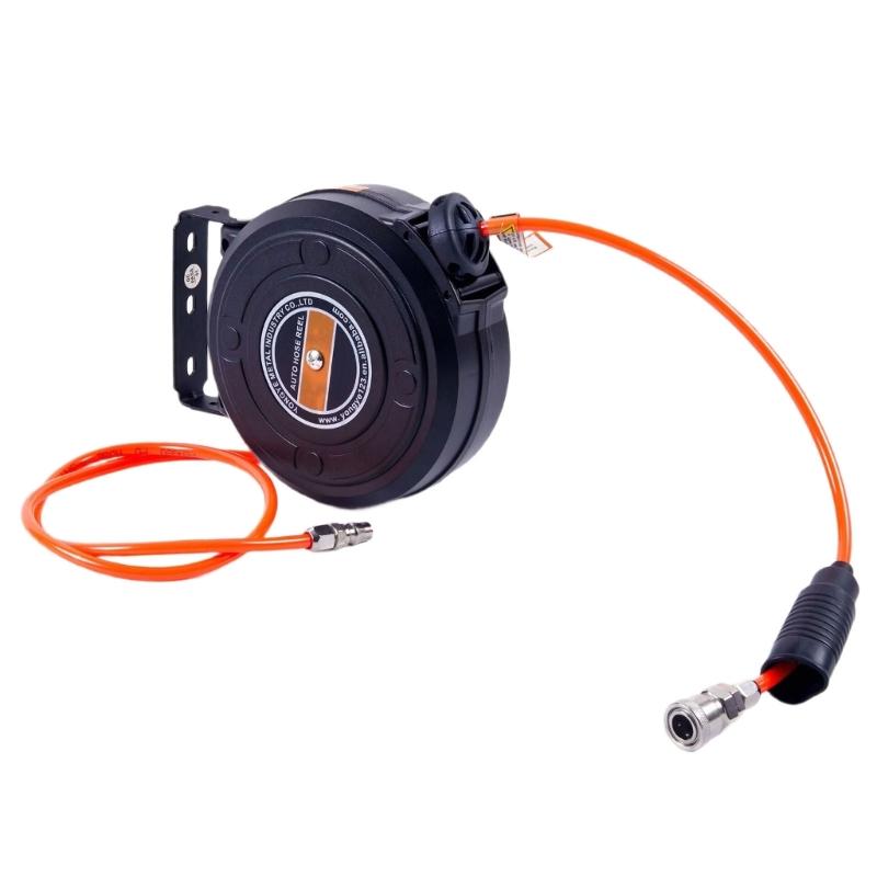 Automatic Retractable Dust Proof Miniature Air Hose Reel for High Pressure Applications in Automotive Repairing Shops