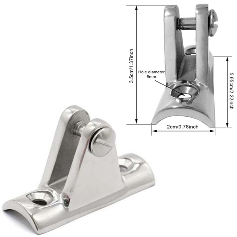 Stainless Steel Marine Hardware Concave Base Mount Deck Hinge Boat Accessories Marine Boat