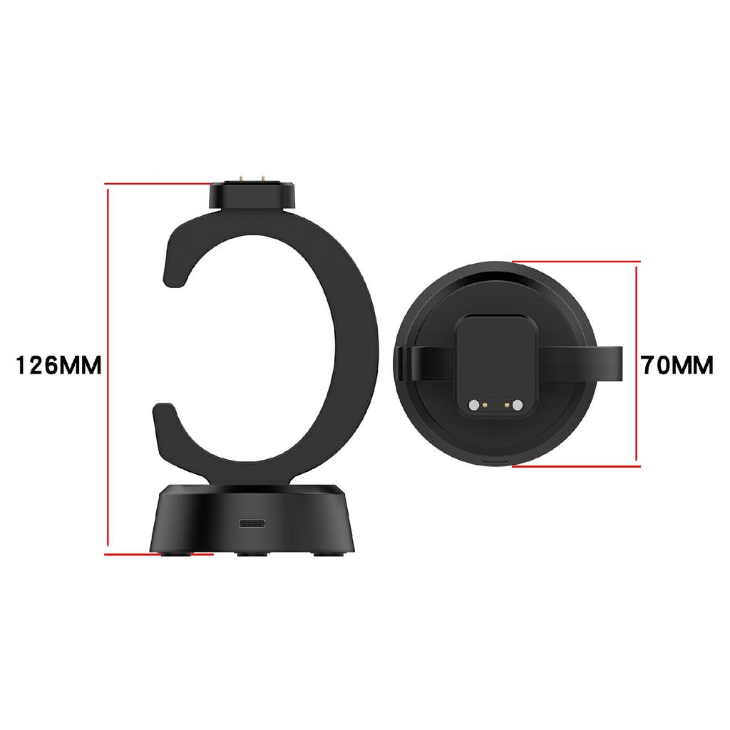 For Cosmo JrTrack 5 / 4 / 3 / 2 / JrTrack / Xplora XG02 Charging Dock Kids Smartwatch C-Shape Charging Stand with Cable