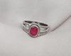 Dainty Ruby Ring: Handmade 925 Sterling Silver July Birthstone