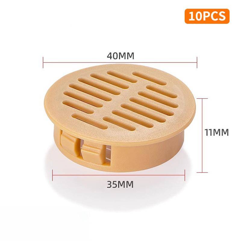 10 PCS Rectangular Breathable Mesh Plastic 35/50mm Ventilation Grille Cabinet Wardrobe Air Vent Wardrobes