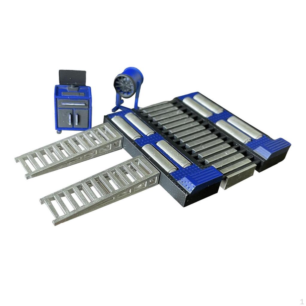 1/64 Eengine Set Miniature Creative Photography Props Adjustable Length Accessory Auto Repair Tool