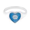 GUCCI Ring With Interlocking G Enamel Heart 645544-J8410-8183