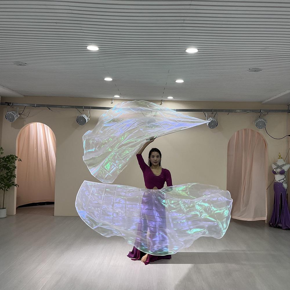 Разноцветные полукруглые флаги Масштабируемые стержни Танцевальный реквизит Новые аксессуары для танца живота Реквизит