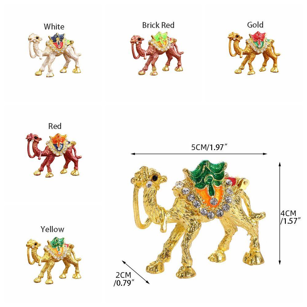 Винтажная этническая шкатулка для украшений в виде верблюда, изысканная роскошная настольная фигурка верблюда, ручная работа, шкатулка для мелочей в виде животного, держатели для дисплея