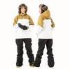 Snowboard and Ski Wear Set and by Secret Garden Enjoy Women's (Jacket Pants) (EJ24-BRWWH×BK-M)