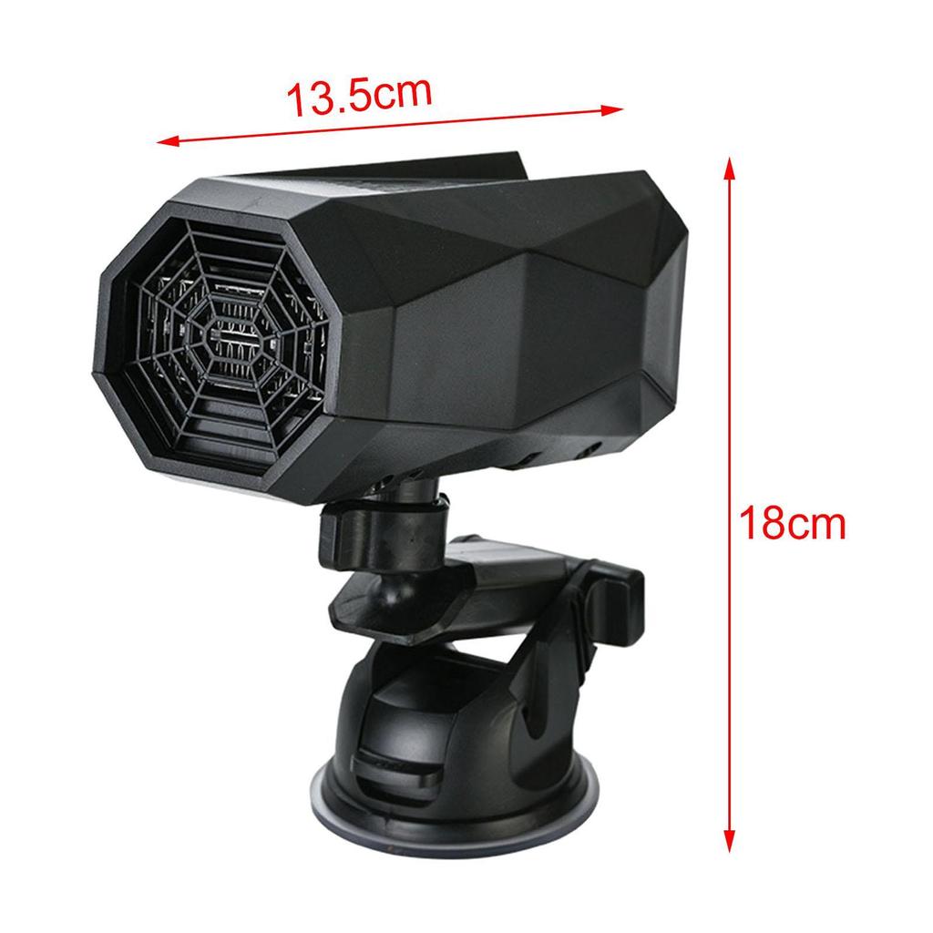 Портативный автомобильный обогреватель 12 В 150 Вт, антизапотеватель с естественным горячим ветром, разъем для прикуривателя