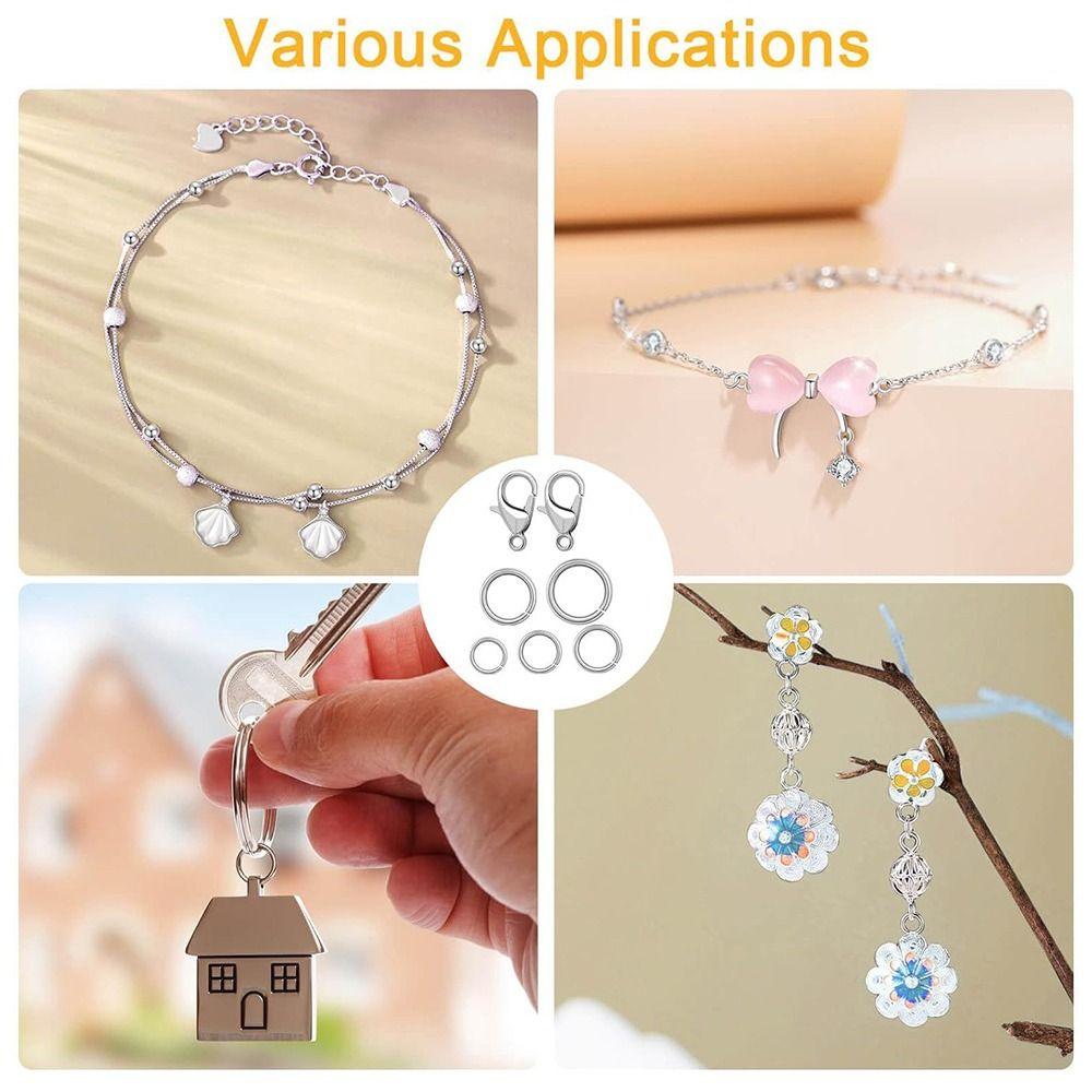 Open Jump Rings Jewelry Findings Set Chain Closure Repair Tools Kit Pliers  Necklaces