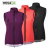 Wosawe Cycling Windbreaker Vest Women Bicycle Sleeveless Cycling Jacket Reflective Gilet Outdoor Sports Wear