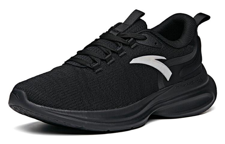 Men's Sneakers Anta Cushioning Slip Resistant Abrasion Resistant Breathable Low top Running Shoes Men's Black