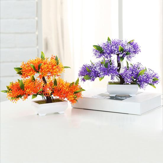 1шт искусственное растение в горшке цветок дерево домашний офис сад бонсай декор орнамент