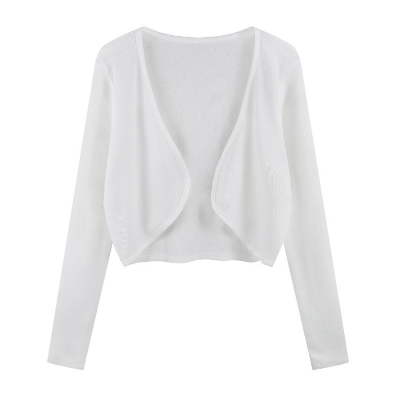 Women's Summer 2023 Air Conditioning Knit Cardigan with Camisole Dress, Sun Protection Cover-up, Trendy Student Top.