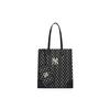 New MLB Monogram Collection Polyester Combo Bag Tote Bag Shopping Bag Shoulder Bag Handbag Large Size Unisex Black 3AORL031N-50BKS