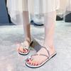 Women's Shoes Summer High Quality Women's Slippers Fashionable Slip-On Solid Color Versatile Simple Women's Flat Beach Shoes