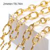 1/2Meter Stainless Steel Square Shape Rotate Charm Necklace Chains for DIY Jewelry Bracelet Making Findings Accessories