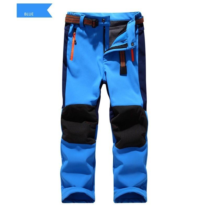 2024 New Windproof Waterproof Children Outdoor Kids Pants Boys Girls Soft Shell Pants Warm Teensclimbing Pants Sweatpants Enfant