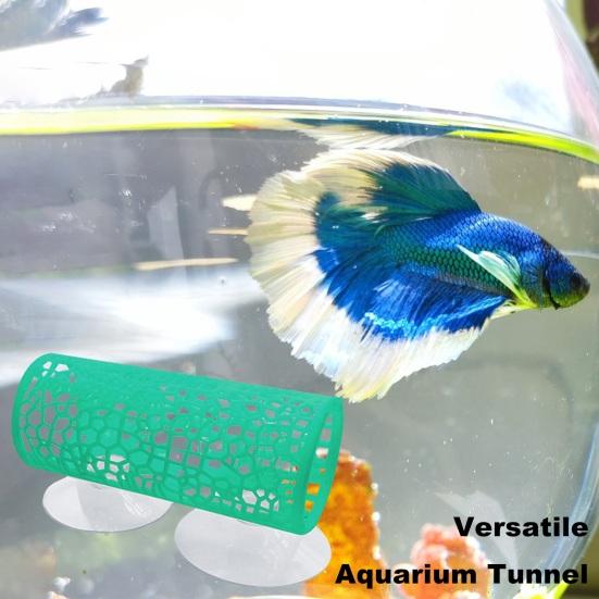 Туннель для петушка с присоской, полый спальный туннель для петушка, маленькая рыбка, креветки, игрушечный туннель для аквариума, украшения для аквариума, аксессуары для аквариума