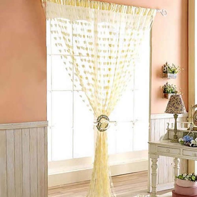 Hot Line Heart Decor Curtains Novelty Window Living Room Curtain Divider String Home Decorations Curtain Tassel Door