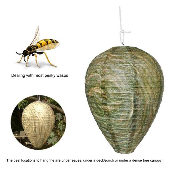 Осиное гнездо-приманка, подвесной сдерживающий пчелы бумажный фонарь, 22*28 см, приводной пчелиный улей, вихревая ткань, экологически чистая нержавеющая сталь, домашний сад