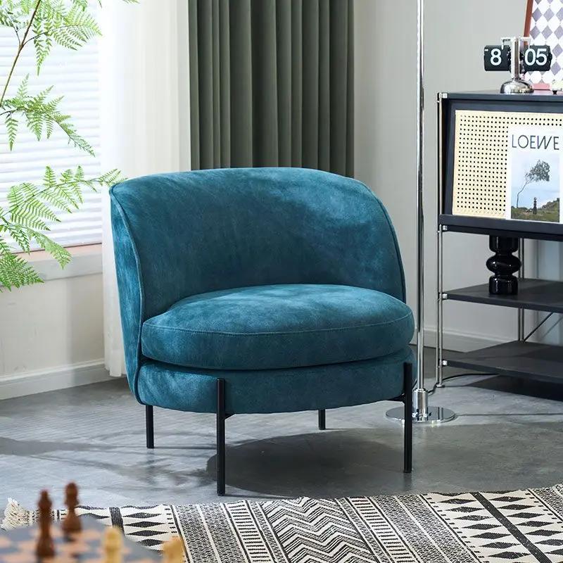 Бархатные стулья для гостиной, белые дизайнерские индивидуальные кресла для гостиной в скандинавском стиле, балконная мебель для дома