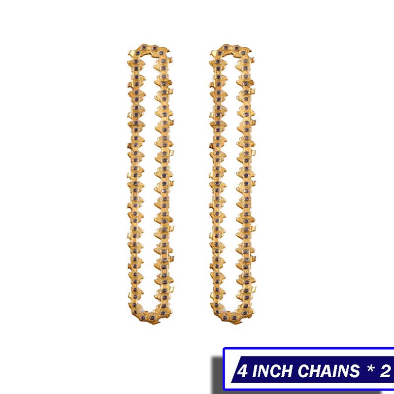 4/6 дюйма 28/37 ПРИВОДНЫЕ ЗВЕНЬЯ Золотая направляющая цепи Электрические цепи цепной пилы и направляющая для лесозаготовки Обрезка Полудолотило Электрическая цепная пила