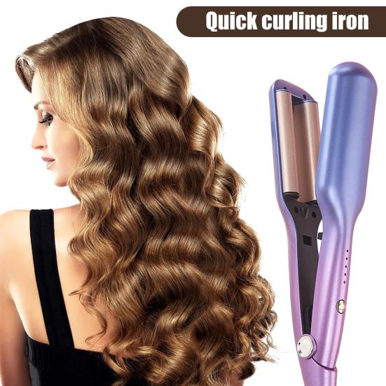 25/32MM Egg Roll Curling Iron 5 Temperature Adjustable French Wave Hair Curler Quick Heating Electric Hair Crimper Waver Women Wavy Hair Curling Wand