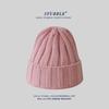 Solid Color Light Version Knitted Hat for Men and Women Korean Style Versatile Big Head Circumference Showing Face Small Woolen Hat Conical Top Hat